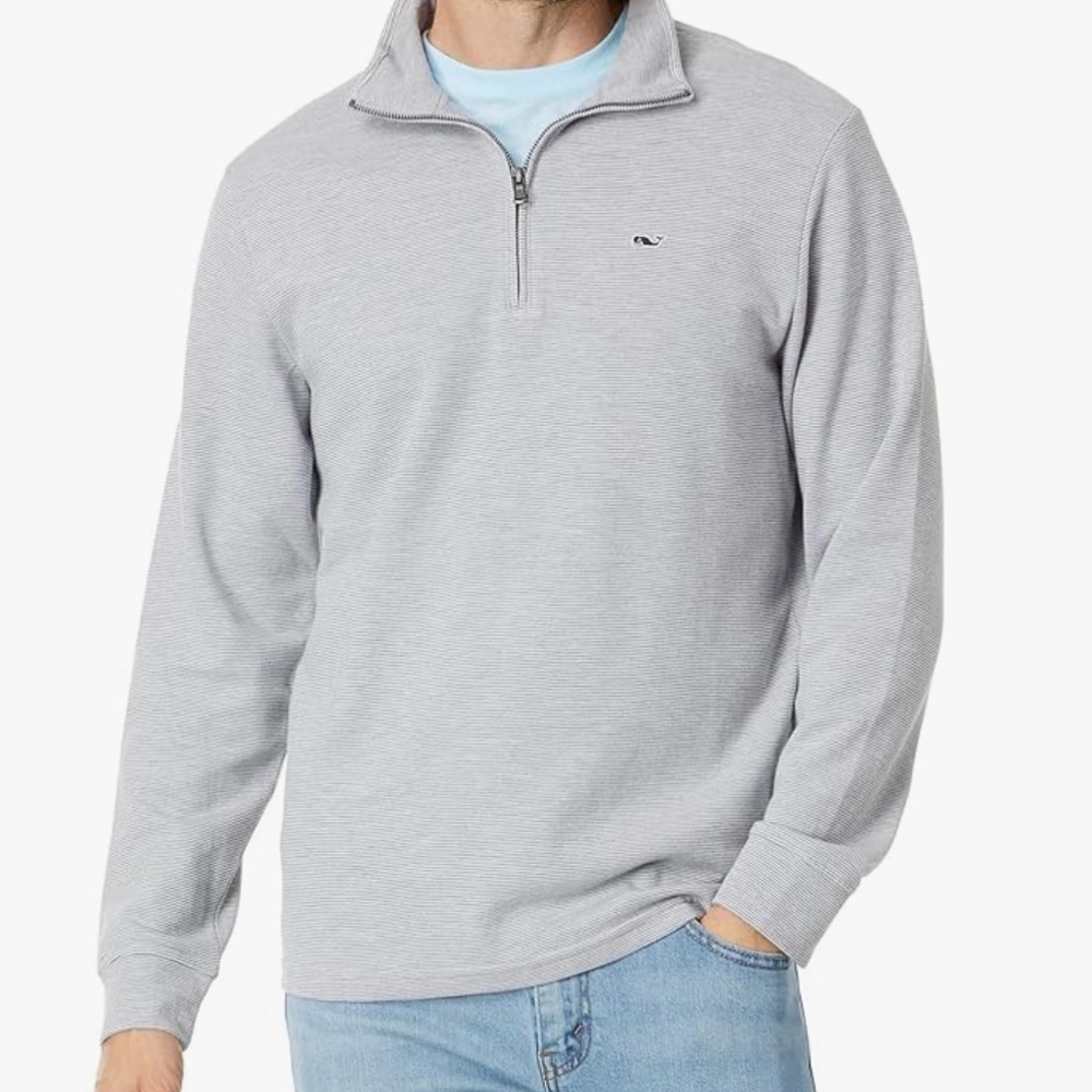 Tommy Hilfiger Gray Zip Up Sweater Size XL NWT